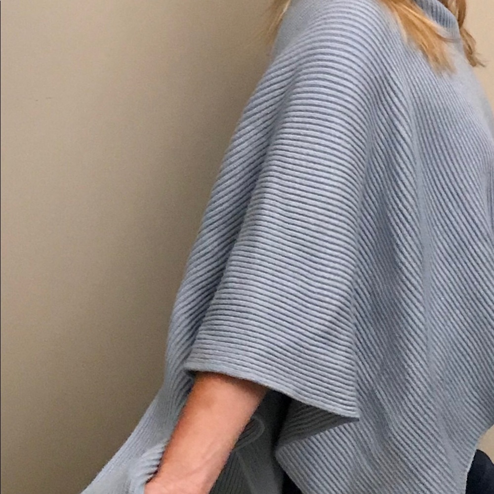 One Shoulder Ribbed Pancho ( Must Have) - Picture 3 of 11